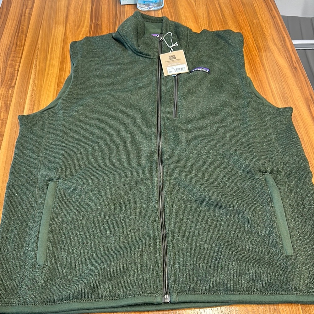 Men's Green Fleece Vest